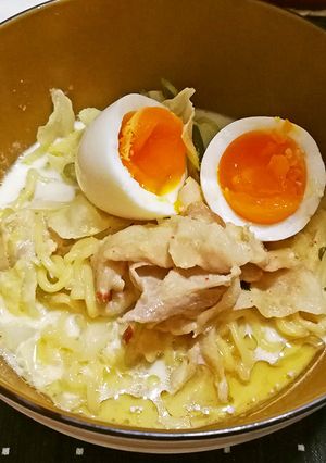 辛さ調整可！野菜と豚バラの豆乳辛ラーメン-レシピのメイン写真