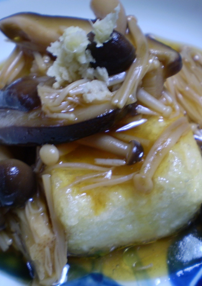 揚げ出し豆腐　きのこあんかけ-レシピのメイン写真