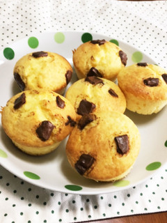 チョコっとのせマフィン-レシピのメイン写真