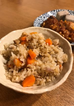 ツナ缶で子供が好きな炊き込みご飯-レシピのメイン写真