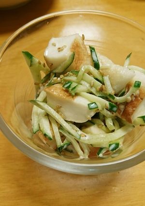 あと一品☆きゅうりとはんぺんマヨポン和え-レシピのメイン写真