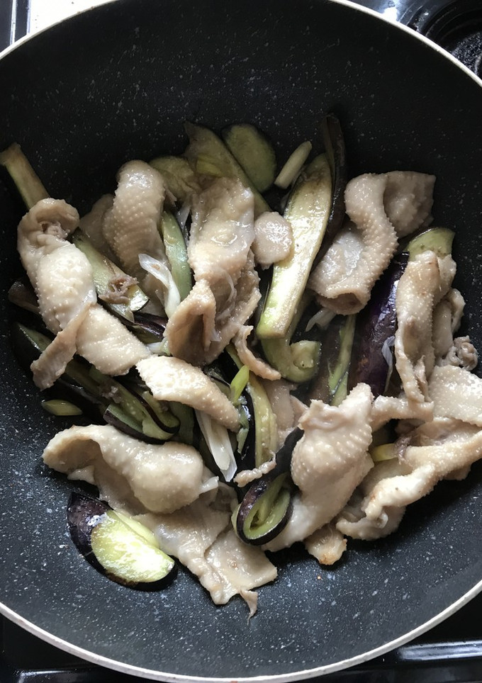 鶏皮とナスの塩炒め٩(๑❛ᴗ❛๑)۶-レシピのメイン写真