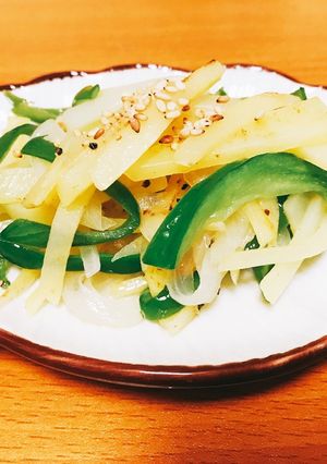 じゃがいもとピーマンのマヨ炒め☆彡-レシピのメイン写真
