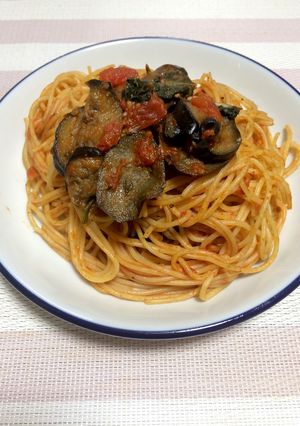 なすのトマトソースパスタ-レシピのメイン写真