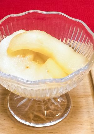 簡単！大人の白ワイン風味✨梨のコンポート-レシピのメイン写真