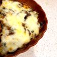 小松菜ミートソースのオーブン焼き