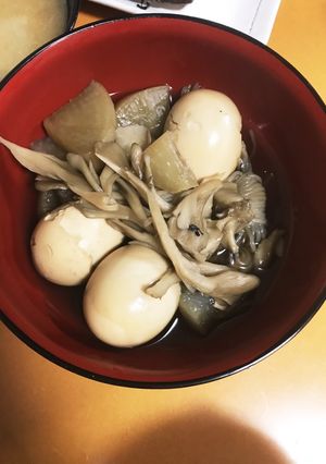 超簡単!大根と卵と舞茸の煮物-レシピのメイン写真
