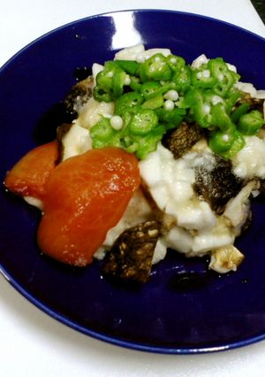 焼きしいたけと長芋のこぶおろし和え-レシピのメイン写真
