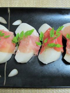 梨の生ハム巻き-レシピのメイン写真