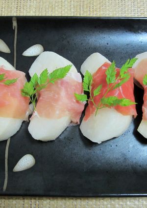 梨の生ハム巻き-レシピのメイン写真