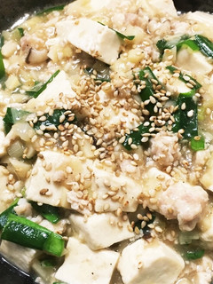 白麻婆豆腐-レシピのメイン写真