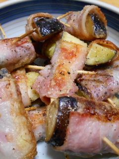 【おつまみ】茄子のベーコン巻き・揚げ焼き-レシピのメイン写真