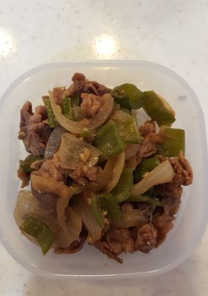 牛肉とピーマンの甘辛炒め〖 離乳食〗-レシピのメイン写真