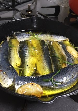 鰯のコンフィ-レシピのメイン写真