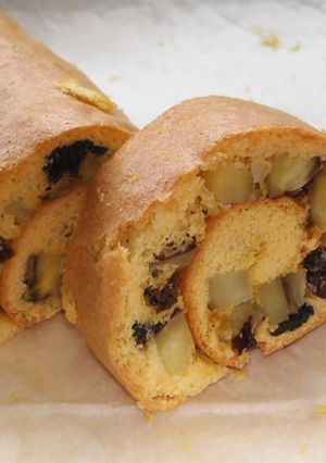 大学芋とレーズンのロールケーキ-レシピのメイン写真