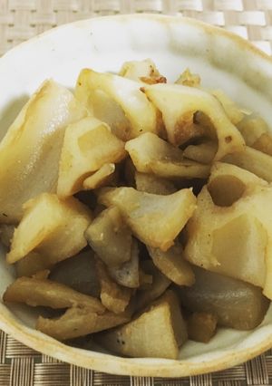 まるでお漬物みたいな蓮根の麺つゆ炒め煮-レシピのメイン写真