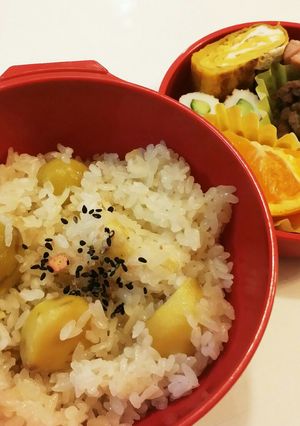 簡単★栗ご飯女子高生お弁当☆炊飯器-レシピのメイン写真