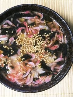 干し海老と海苔のこんぶ茶漬-レシピのメイン写真