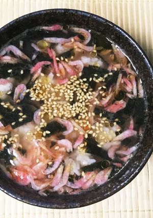 干し海老と海苔のこんぶ茶漬-レシピのメイン写真