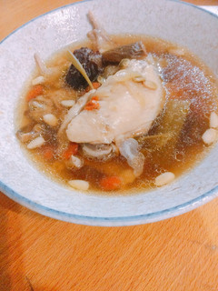 圧力鍋で漢方コラーゲン鶏手羽スープ-レシピのメイン写真