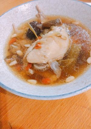圧力鍋で漢方コラーゲン鶏手羽スープ-レシピのメイン写真