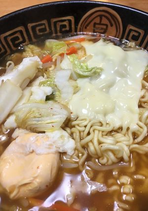 野菜たっぷり辛ラーメン-レシピのメイン写真