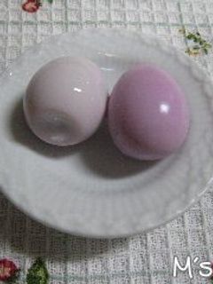 うずら卵色づけ(ピンク)-レシピのメイン写真