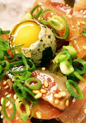 鰤ユッケ-レシピのメイン写真
