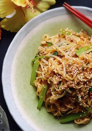 簡単☆担々麺風の焼き辛ラーメン☆-レシピのメイン写真