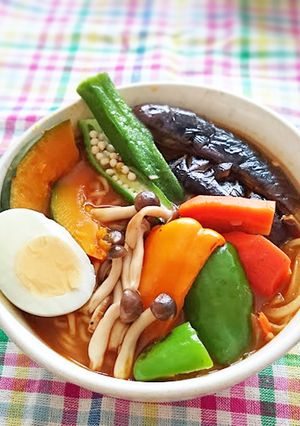 辛うま～スープカレー風☆辛ラーメン-レシピのメイン写真