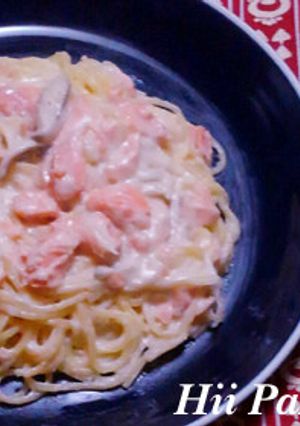 甘塩鮭のクリームパスタ-レシピのメイン写真