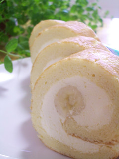 ふわふわバナナのロールケーキ-レシピのメイン写真