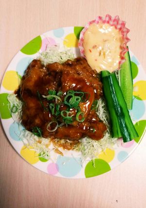 鶏の唐揚げ甘酢和え~スイートチリマヨ~-レシピのメイン写真