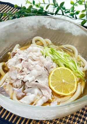 瀬戸内レモンと豚しゃぶの冷やしうどん-レシピのメイン写真
