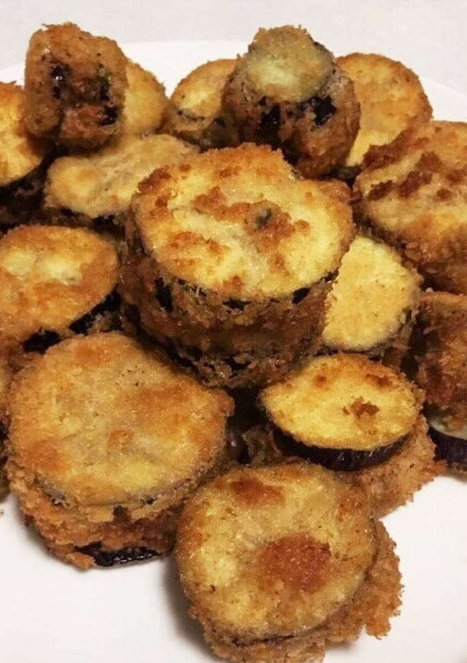 なすと挽き肉のはさみ揚げ-レシピのメイン写真