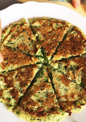 ほうれん草とおからのパンケーキ-レシピのメイン写真