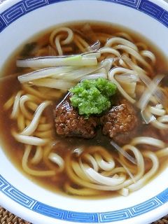 うどんに、肉団子とピーマンのこぶおろし★-レシピのメイン写真