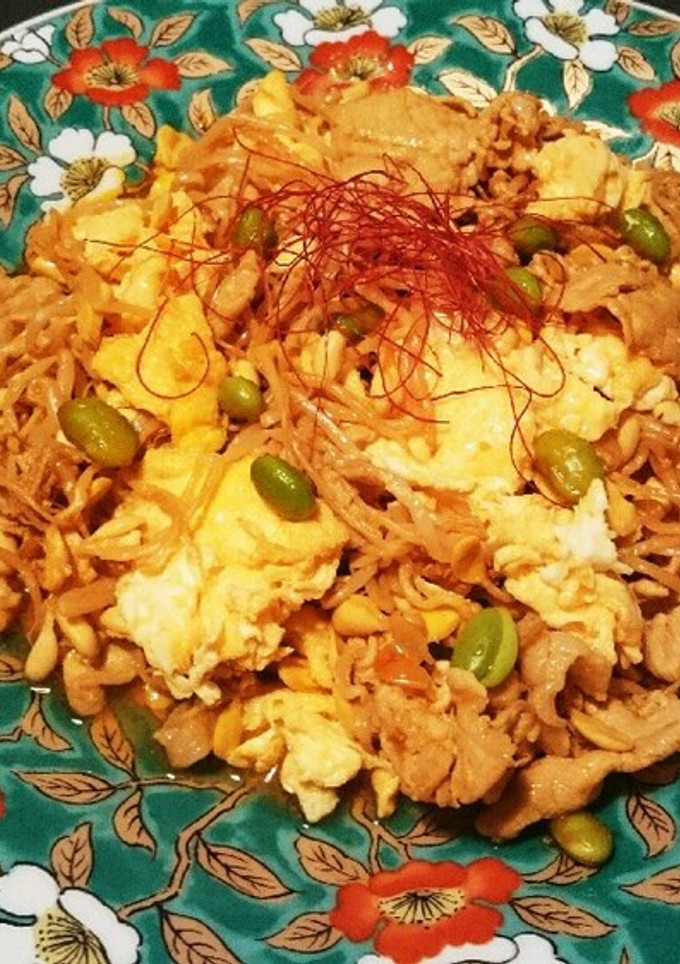 豆もやしキムチと豚のふわふわ卵炒め-レシピのメイン写真
