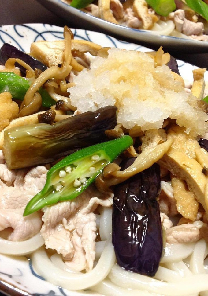 我が家の全部乗せ冷しゃぶうどん-レシピのメイン写真