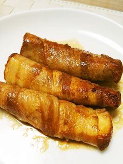 厚揚げの甘辛豚肉巻き-レシピのメイン写真