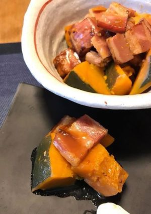かぼちゃのベーコン煮-レシピのメイン写真