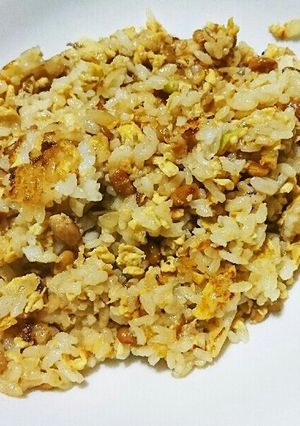 納豆炒飯☆絶対ぐちゃぐちゃしない方法!!-レシピのメイン写真