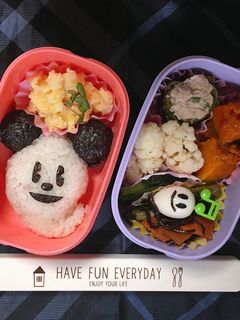 ハロウィンミッキーおばけ弁当-レシピのメイン写真
