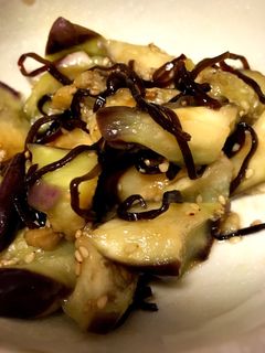 レンジで簡単 ナスの塩昆布和え-レシピのメイン写真