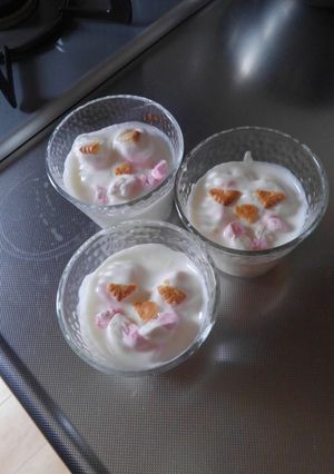 ハロウィン風マシュマロヨーグルト-レシピのメイン写真