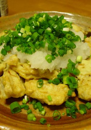 ◎ごぼうの簡単鶏だんご♪おろしポン酢がけ-レシピのメイン写真