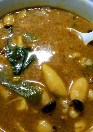 エンリギ炒めがエンリギカレースープに変身-レシピのメイン写真