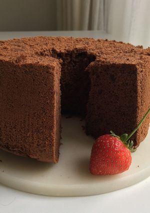 ふんわり膨らむ濃厚チョコレートシフォン-レシピのメイン写真