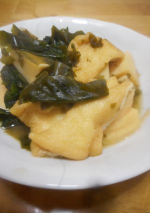 たけのこと油揚げとわかめの煮物-レシピのメイン写真