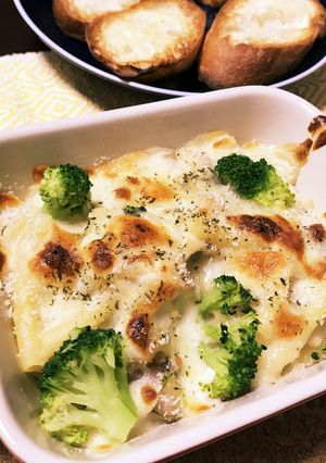 市販ソースなし！チキンとキノコのグラタン-レシピのメイン写真